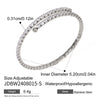White Cubic Zirconia Multi-Layers Bangle Bracelet And Collar Necklace Jewelry Sets Stainless Steels Jewelry - Image 10