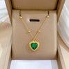 Heart Stainless Steel Zirconia Necklaces For Women Girls Love Gold Color Metal Necklace Party Birthday Daily Jewelry - Image 15