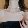 Colorful Rhinestone Choker Necklace with Multiple Color Options - Image 2
