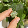 Bocarman Rectangular Ice Cut Mint Green Cubic Zirconia Copper Ring For Women Vintage Engagement Wedding Adjustable Jewelry - Image 2