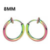 1Pair Round Circle Spring Ear Clip Non Piercing Earrings Fake Earrings Gift for Men Women Jewelry - Image 9