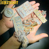 Iced Out Bling CZ Letter Badge Pendant Necklace Cubic Zirconia Gold Color Lettes Money Charm Men Hip Hop Jewelry - Image 2