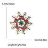 Rhinestone Snowflake Brooch Pin for Christmas and Holiday Outfits - Image 27