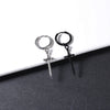 ZS 1 PC Hip Hop Sword Hoop Earring Men Jewelry Dangle Earrings Stainless Steel Round Ear Hoop Cone Chain Punk Jewelry Gift Women - Image 4