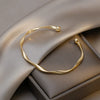 Twisted Open Cuff Bangle in Gold-Tone - Image 11