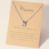 1Pcs 12 Zodiac Sign Necklace for Women 12 Constellation Charm Chain Pendant Choker Birthday Jewelry with Cardboard Card - Image 13
