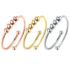 Punk Rings For Women Men Spiral Fidget Beads Ring Jewelry Rotate Freely Stainless Steel Ring Gift - Image 5