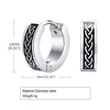 Punk Viking Hoop Earrings for Men Boys,Vintage Celtic Knot Stainless Steel Huggies Earrings,Hip Hop Cool Street Jewelry Gifts - Image 13