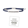 Stainless Steel God IS IN Control Tube Bracelet Rope Adjustable Inspirational Bracelets Stretchable with Card - Image 7