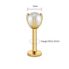Titanium 16G White Pearl Stud Earring Tragus Helix Cartilage Conch Earring Nose Stud Labret Ring Piercing - Image 11