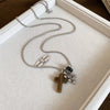 Spotted Tiger Eye Stone Necklace for Women Vintage Water Droplet Grape Pendant Long Chain Necklaces Female Accessories - Image 8