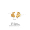Stainless Steel Metal Flower Stud Earrings for All Occasions Pvd Plated Statement Jewelry - Image 6