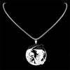Witch Ball Moon Spell Pendant Necklace for Women/Men Silver Color Stainless Steel Wicca Pagan Chain Jewelry Colier NZZZ526S02 - Image 2