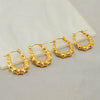 316L Stainless Steel Bamboo Joint Hoop Earrings for Women Niche Simple Daily Earrings Jewelry Accessory All Match - Image 3