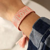 Bohemia Embroidery Letters Woven Tassel Bracelet For Women Handmade Adjustable Rope Braided Bracelet Retro Jewelry Gift - Image 3