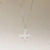Stainless Steel Witch Knot Pendant Necklace For Women Men Simple Protection Amulet Metal Lucky Knot Choker Party Jewelry - Image 7