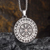 Rune Compass Necklace for Men Vintage Pendant Amulet Party Jewelry Gift - Image 7