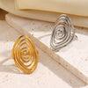 Creaive Stainless Steel Spiral Ring for Women Man Minimalist Irregular Twisted Swirl Rings Jewelry Unique Gifts - Image 6