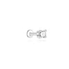 1PC Sparkling Piercing Stud Earrings Silver Shining Circle Earring For Women Ear Bone Earring Jewel - Image 7