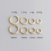 Silver Simple Matte Bohemian Round Ear Buckle for Women Punk Unisex Rock Hoop Earring Jewelry Accessories - Image 24