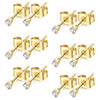 6 PCS/12 Pcs Tiny 2mm Stainless Steel Stud Earrings For Mens Womens CZ Round Ball Earrings Set - Image 3