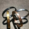 Man And Women's Light Cuff Bracelet Bangle,Stainless Steel Bracelet Carving Roman Numeral,Couple And lovers Hand Jewelry - Image 1