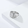 15mm Glossy Square Signet Ring for Men Stainless Steel Ring Jewelry - Image 5