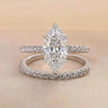Silver Classic Marquise Zircon Ring For Women Engagement Wedding Jewelry Sales - Image 3