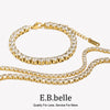 Zircon Chain Bracelet 316L Stainless Steel Women's Hand Bracelets Gold Plated Jewelry - Image 1