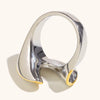 La. Muses Mixed Color Twisted Line Stainless Steel Women's Ring Pvd Gold-plated Jewelry Gift - Image 5