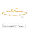 Adjustable Satellite Beaded Anklet Bracelets for Women,Stainless Steel Summer Beach Foot Chain Stainless Steel - Image 6