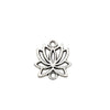 10/22-Piece Antique Silvery Lotus Charms Pendant Set for Handmade Jewelry Crafting (Necklaces/Bracelets/Earrings) - Image 9
