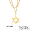 Classic Star of David Pendant Necklace for Men Women Stainless Steel Geometric Hexagon Amulet Casual Jewelry Party Gift - Image 14