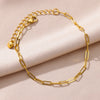 Stainless Steel Chain Anklets for Women Gold Color Ankle Bracelet Anklet Summer Beach Boho Jewelry Accessories Gift - Image 1