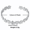 Metal Silver Color Heart Animal Snake Hand Hug Flower Leaf Bangles Bracelets For Women Girl Jewelry Stainless Steel Bangle Gift - Image 27