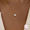 Silver White 6MM 8MM 10MM Mother of Pearl Pendant Necklace for Women Wedding Jewelry Accessories - Image 11