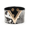 Europe Crack Leather Bracelet For Women All-Match V Word Wide Punk Style Soft Jewellery Cool - Image 8