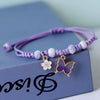 Bohemian Butterfly Flower Bracelets For Women Girls Handmade Purple Blue Pink Beads Braided Rope Chain Bracelet Bangles Bff Gift - Image 5