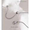 NiNice Necklaces for Women Stainless Steel Zirconia Flower Shaped Pendant Bracelet Earring Set Simple Gift - Image 4
