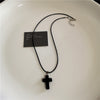Stainless Steel Spiral Sun Glass Cross Pendant Necklace Layered Choker Star Charm Necklace Grunge Y2K Neck Jewelry For Men Women - Image 13