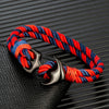 Anchor Bracelets Men Double strand Nautical Surfer Rope Bracelet Women Black Stainless Steel Sport Buckle - Image 4