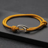 Simple Style Double Layered Marine String Bracelet For Men Women Sliding Adjustable 3mm Thin Rope Nautical Braclet Pulseria - Image 3