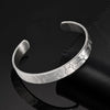 Stainless Steel Hammered Opening Bangle for Men, Minimalist Chunky Cuff Bangle Bracelets, Punk Jewelry Gift - Image 4