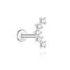 1PC Sparkling Piercing Stud Earrings Silver Shining Circle Earring For Women Ear Bone Earring Jewel - Image 17
