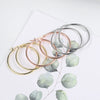 Big Hoop Earrings For Women Minimalist Circle Classic Cartilage Earring Rose Gold Color Hoops Jewelry - Image 5