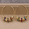 Retro Metal Crescent Earrings Bohemian Water Drop Tassel Earrings - Image 4
