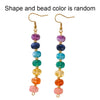 Colorful Acrylic Beaded Drop Earrings Gold Plated Stainless Steel Bohemian Dangle Earrings for Women - Image 7