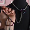 Heart O-ring Slip Chain For Women Punk Rock Necklace Stainless Steel Cuban Long Necklace Simple Adjustable Y-Necklace - Image 1