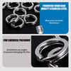 Jigging Pro Stainless Steel Split Rings Fishing Connectors Snap Rings 10/15Pcs Heavy Duty Saltwater Fishing Accessories - Image 3