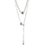 Personality Design Silver Color Stainless Steel Beaded Ball Pendant Necklace for Women Double Layer Hip Hop Rock Chokers Jewelry - Image 6